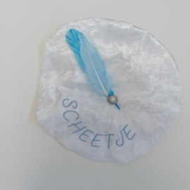 luxe baret met koosnaam scheetje