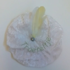 luxe baret met koosnaam troeteltje