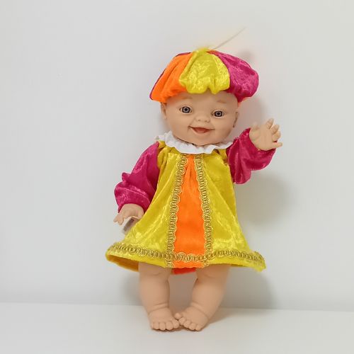 Pietenpak met jurk geschikt voor popje Paola-Reina 34 cm