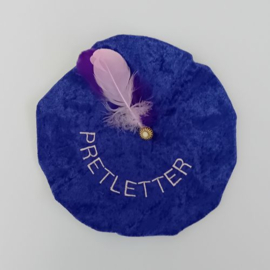 luxe baret met koosnaam pretletter