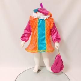 Baby pietenpak met a-lijn roezel jurk, maat 68