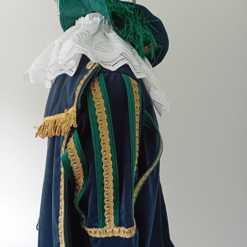 Volwassen pietenpak met broek en cape maat L