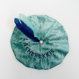 luxe baret met koosnaam lachebekkie