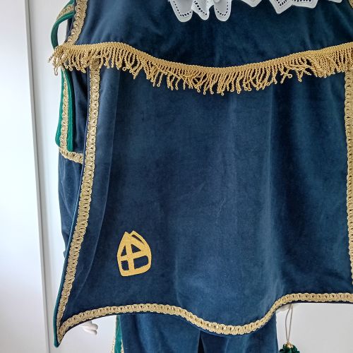 Volwassen pietenpak met broek en cape maat L