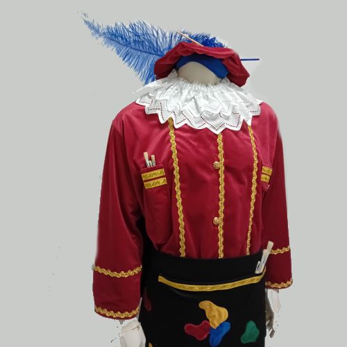 Volwassen schilders pietenpak met veel details maat M