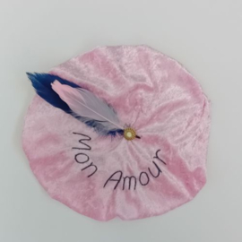 luxe baret met koosnaam Mon Amour