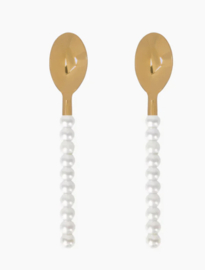 2 pearl spoons