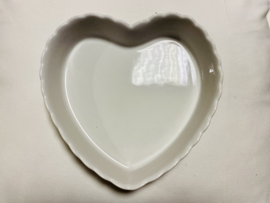 Ovenschaal hart white
