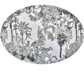 Placemat 42x30cm green