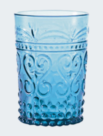 Fleur de lys glas licht blauw