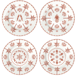 4x dessert/ontbijtbord