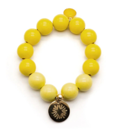 armband met steen en verguld zilver