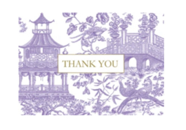 8 Thank you note purple