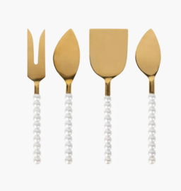 4 pearl cheese forks