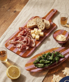 borrelplank glas 38x15cm