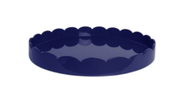 Lak dienblad donker blauw