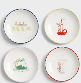 4 gebaksbordjes 12cm
