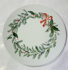 Diner bord kerstkrans