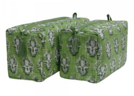 Toilettas groene paisley