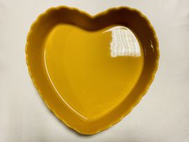 Ovenschaal hart yellow