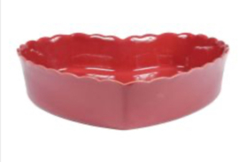 Ovenschaal hart sea red