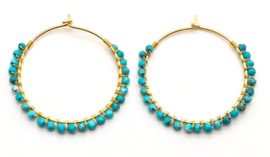 oorbellen van verguld zilver