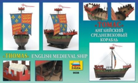 Zvezda | 9038 | English Medieval Ship “Thomas” | 1:72