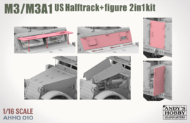 Andy's HHQ | AHHQ-010 | MM3/M3A1 US WWII Halftrack 2in1 | 1:16
