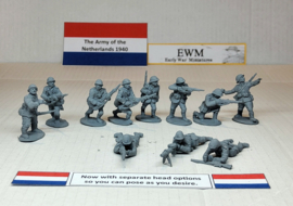 EarlyWarMiniatures | dutcoset1 | Dutch army 11 man rifle squad | 1:72