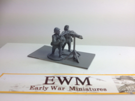 EarlyWarMiniatures | dutgun10 | 3 Dutch soldiers with spandau AA | 1:72