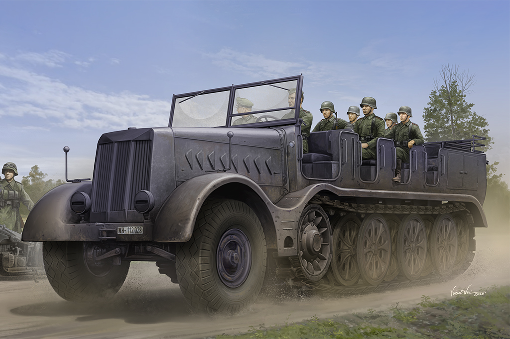 Trumpeter | 09575 | Schwerer Zugkraftwagen 18to Sd.Kfz. 9 Artillery Version | 1:35