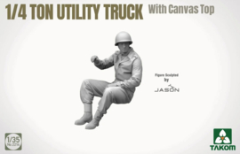 Takom | 2214 | 1/4 Ton Utility Truck with Canvas Top | 1:35