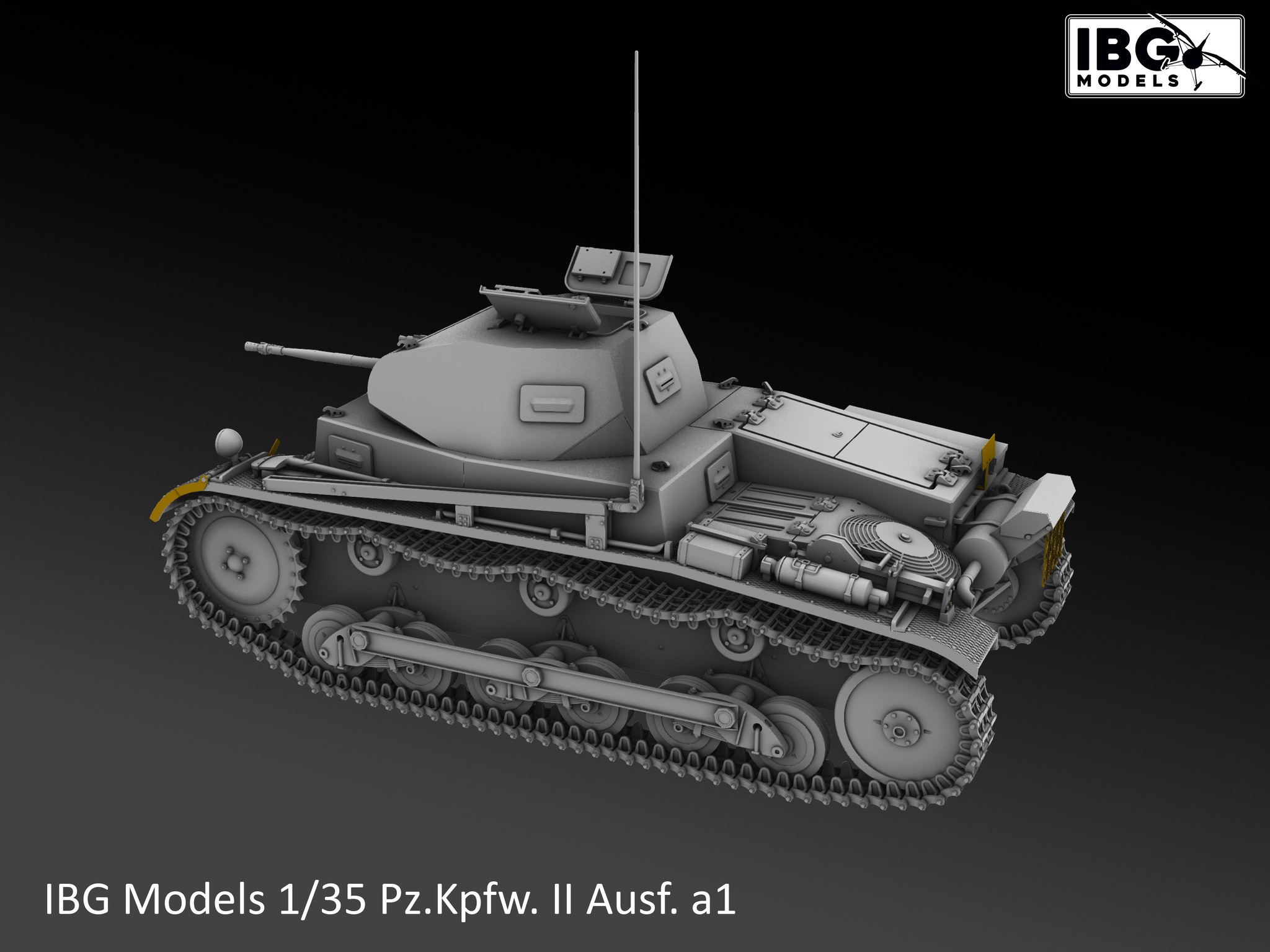 IBG | 35075 | Pz.Kpfw. II Ausf. a1 German Light Tank | 1:35