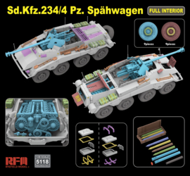 RFM | 5118 | Sd.Kfz. 234/4 Pz.Spähwagen with FULL INTERIOR | 1:35