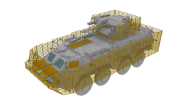 IBG | 72118 | BTR-4E Ukrainian APC with slat armor | 1:72