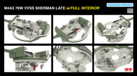 RFM | 5135 | M4A3 Sherman 76W VVSS Late w/Interior (standard) | 1:35
