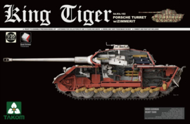 Takom | 2046 | King Tiger (Porsche Turret) w/Zimmerit & Interior | 1:35
