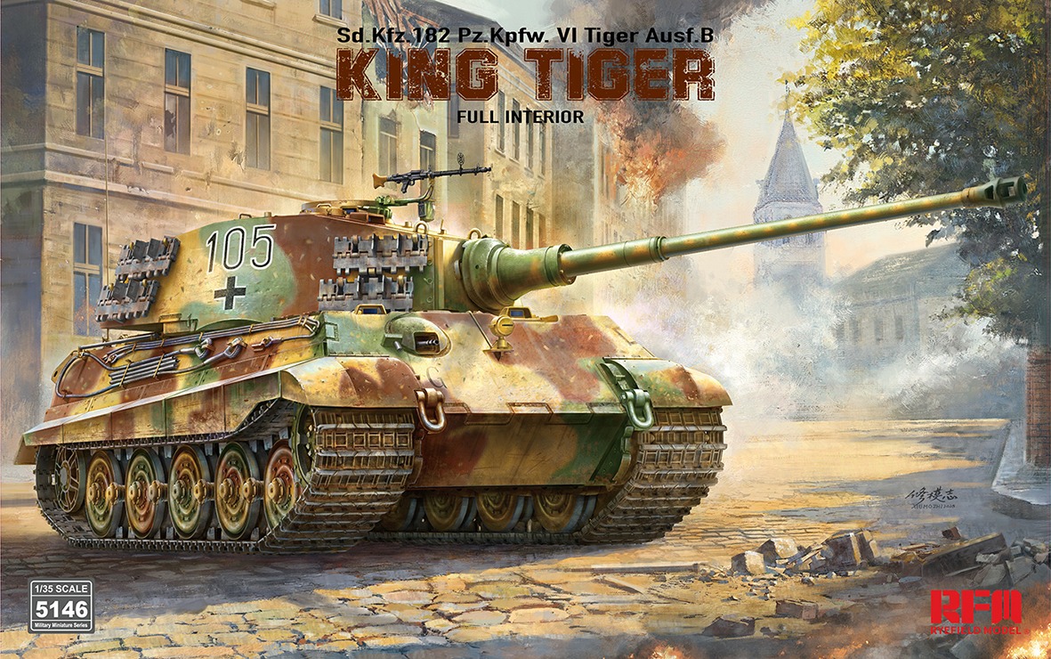 RFM | 5146 | Pz.Kpfw.VI Ausf.B King Tiger Henschel Turret Sd.Kfz. 182 w/ Interior | 1:35
