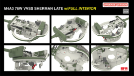 RFM | 5136 | M4A3 Sherman 76W VVSS Late w/Interior (upgrade) | 1:35