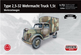 Attack | 72950 | Type 2.5-32 Wehrmacht truck 1.5T Werkstattwagen | 1:72