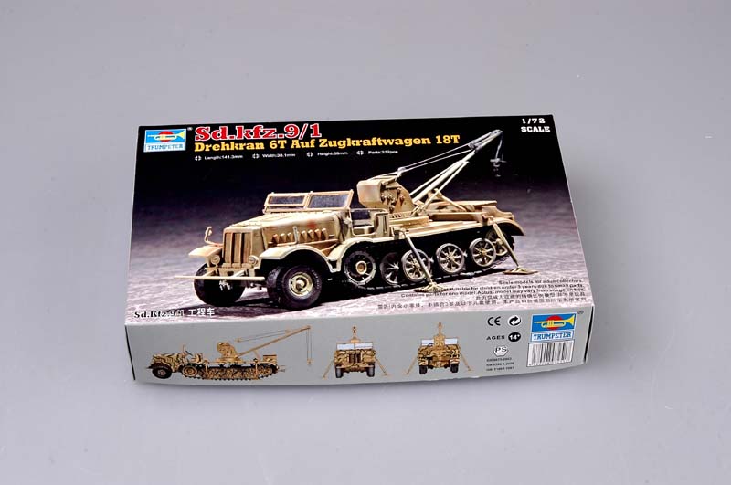 Trumpeter | 07251 | Sd.Kfz. 9/1 mit Drehkran 6t auf Zugkraftwagen 18t | 1:72