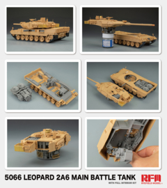 RFM | 5066 | Leopard 2A6 Main Battle Tank with Full Interior | 1:35
