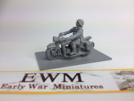 EarlyWarMiniatures | dutveh4 | Dutch BMW R12 solo motorcycle with rider | 1:72