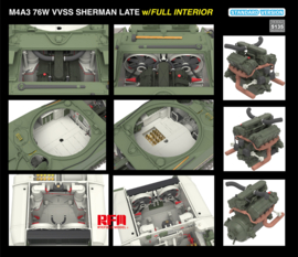 RFM | 5135 | M4A3 Sherman 76W VVSS Late w/Interior (standard) | 1:35