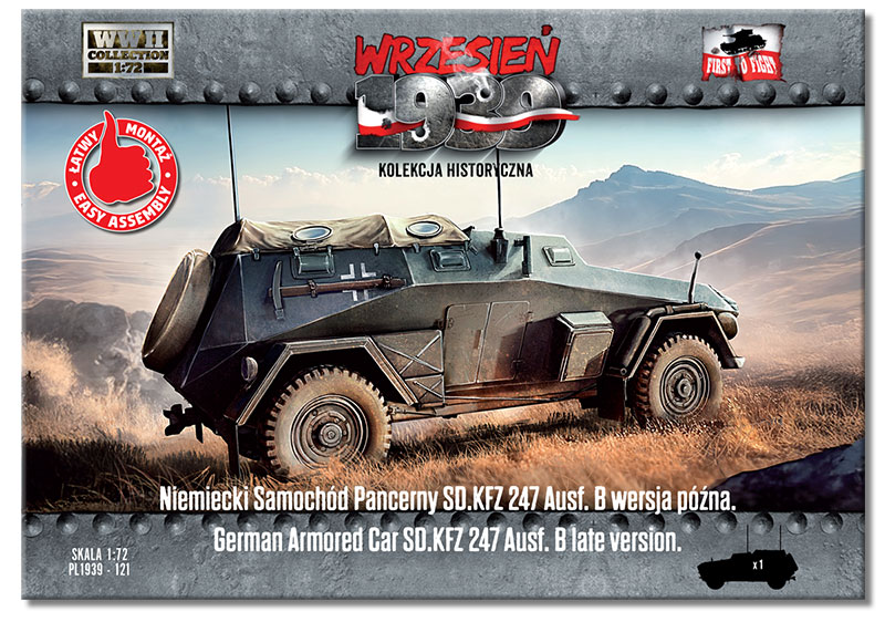 FTF | 121 | German armoured car Sd.Kfz. 247 Ausf. B (late version) | 1:72