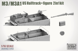 Andy's HHQ | AHHQ-010 | MM3/M3A1 US WWII Halftrack 2in1 | 1:16