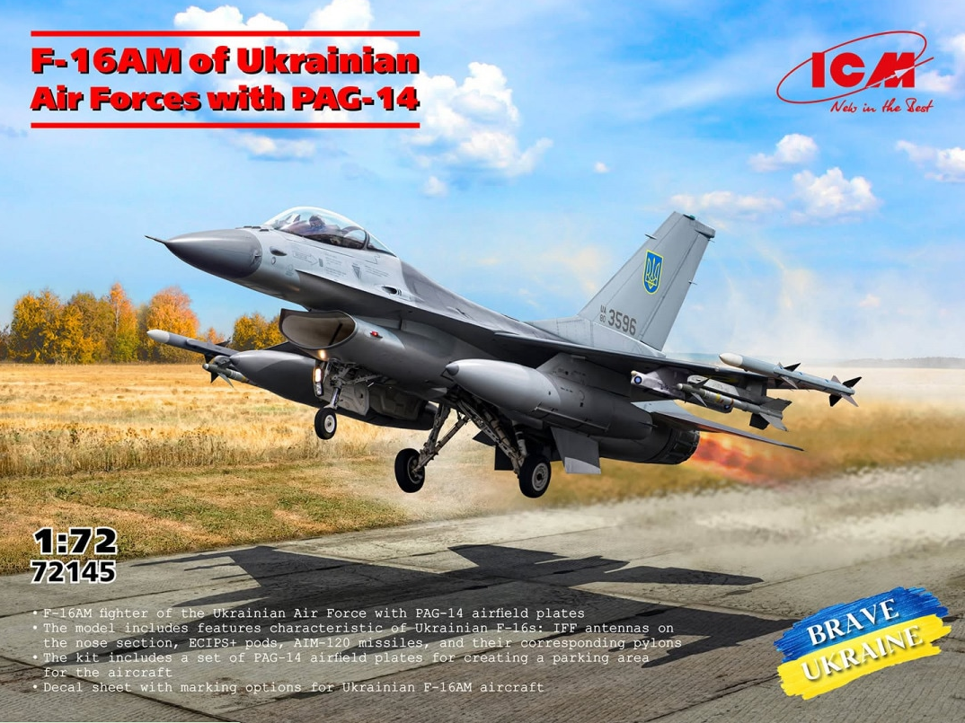 ICM | 72145 | F-16AM Ukrainian Air Forces | 1:72