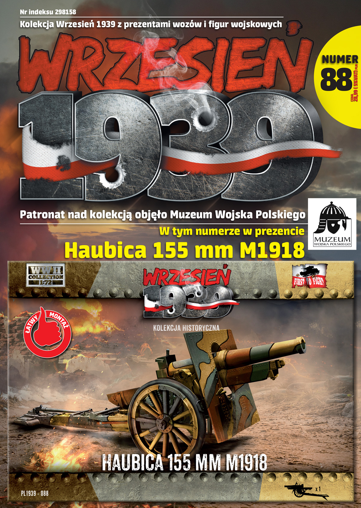 FTF | 088 | 155mm howitzer Schneider M1918 | 1:72