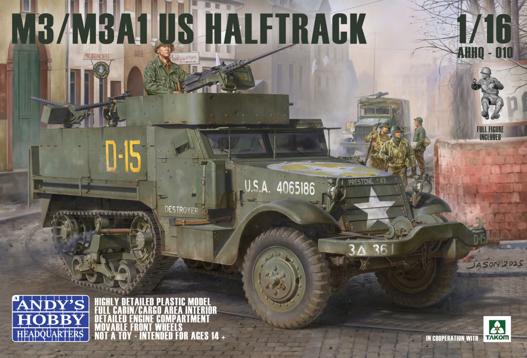 Andy's HHQ | AHHQ-010 | MM3/M3A1 US WWII Halftrack 2in1 | 1:16