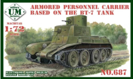 UM | 687 | Armored Personnel carrier Based on the BT-7 tank | 1:72